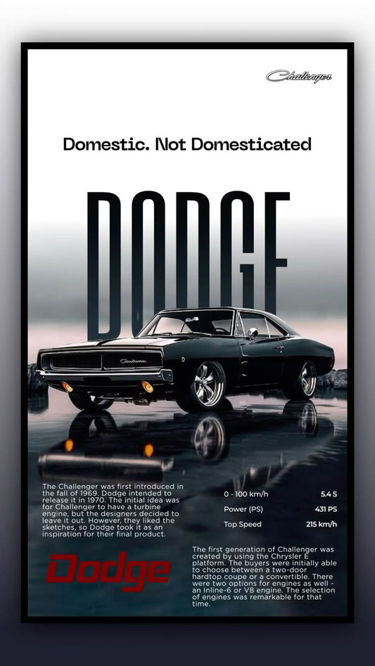 Dodge Challenger Car Phone Skin